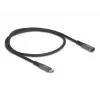 Cable de extensión USB DeLOCK USB Type-C conector macho a conector hembra 10 Gbit/s 0,5 m gris metal