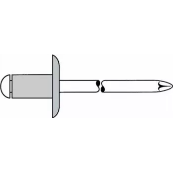 Remache ciego GESIPA 5x14 mm, cuerpo de aluminio con vástago de acero, 250 uds.