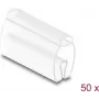 Marcador de cables DELOCK 80952, 50 uds., para cable Ø 6–10 mm, transparente