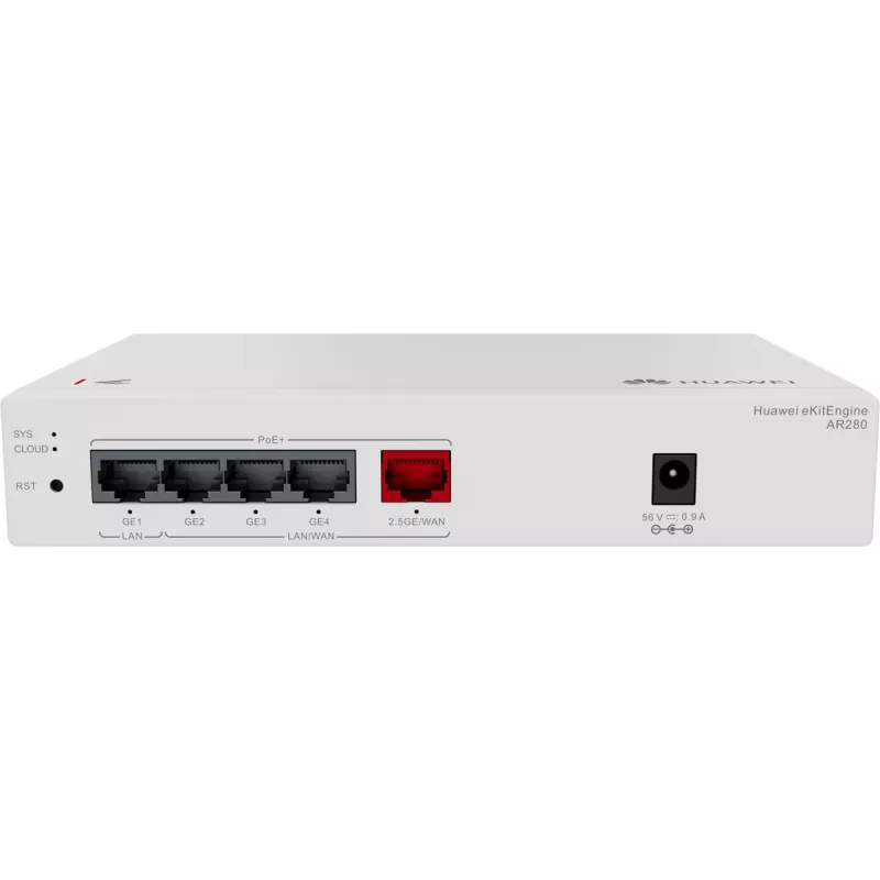 Router Huawei AR280 Gbit PoE (1) 2.5G PoE+, (4) Gbit PoE+, 41W