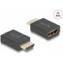 Adaptador HDMI High Speed DeLOCK conector macho a conector hembra 8K 60 Hz negro