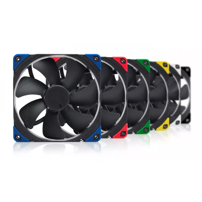 Ventilador de carcasa Noctua NF-A14 PWM chromax.Black.swap de 140 mm, 12V, 300–1500 RPM, PWM, 140,2 m³/h, 24,6 dB