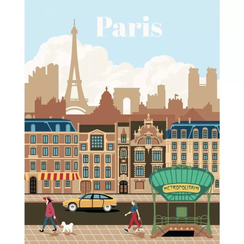 CreArt - París colorido, pintura