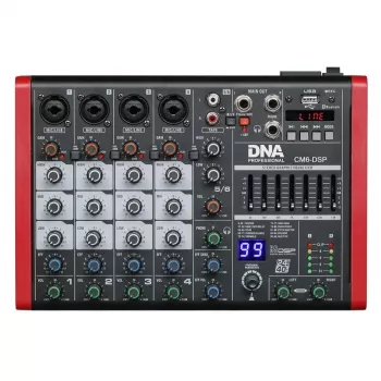 Mezclador de audio DNA CM6-DSP USB MP3 Bluetooth