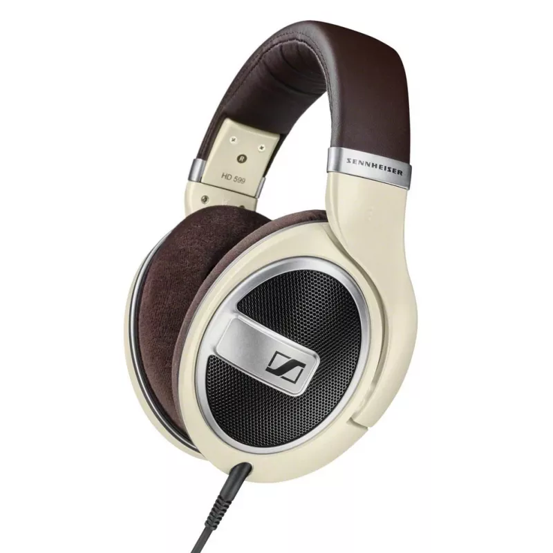 Auriculares Sennheiser HD 599 — con cable, circumaurales, 50 Ω, 12–38500 Hz, cable de 1,2 m, marfil