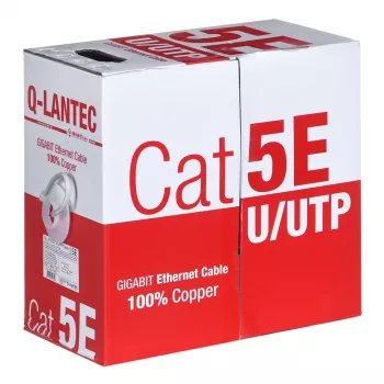 Q-LANTEC cable UTP 4PR Cat.5e PVC 305m - Edición LIMITADA (KIU5PVC305NC)