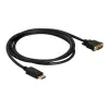 Cable Delock DisplayPort 1.1 conector macho > DVI 24+1 conector macho pasivo 1 m negro (82590)