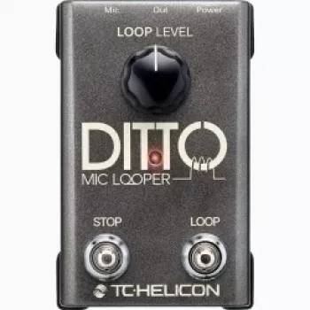 Looper de micrófono TC‑Helicon Ditto Mic Looper con entrada de micrófono (modelo 000-DDU01-00010)