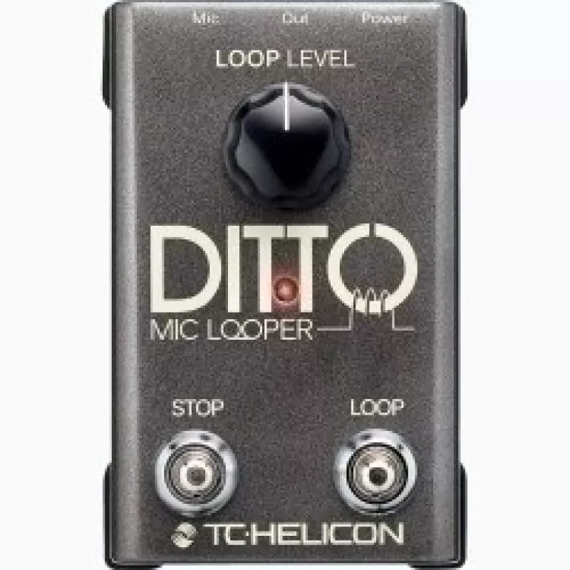 Looper de micrófono TC‑Helicon Ditto Mic Looper con entrada de micrófono (modelo 000-DDU01-00010)