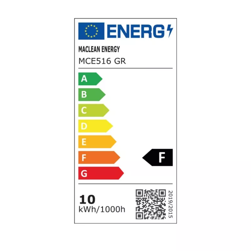 Foco LED MACLEAN MCE516 con detector de movimiento PIR, 50W, gris
