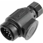 Conector de remolque AS Schwabe 60464 — conector de tractor de 13 polos para cableado del remolque