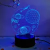 Lámpara LED decorativa Manta SNL118RGB RGB 3D