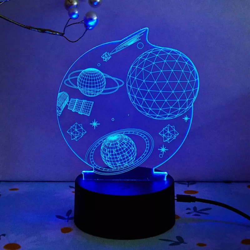 Lámpara LED decorativa Manta SNL118RGB RGB 3D