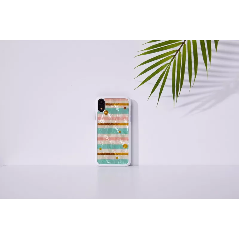 iKins Pop funda para iPhone XR, blanca menta, K1730H