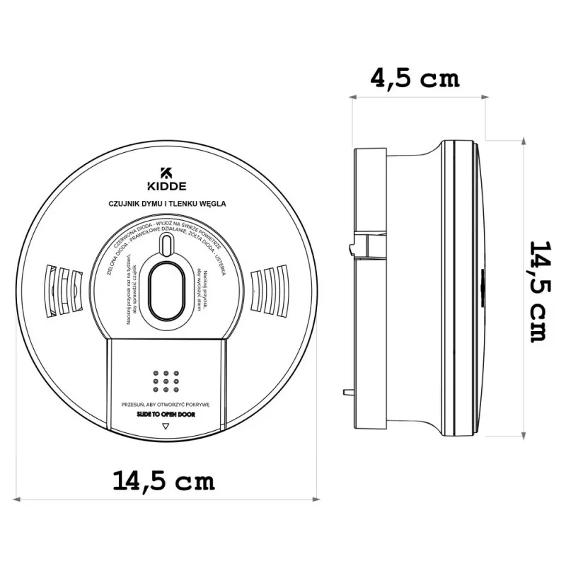 Detector dual de humo y monóxido de carbono K10SCO