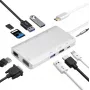 Docking station helos 304265 USB 3.1 Type-C con HDMI, VGA, USB y LAN