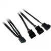 Inter-Tech Argus RS-06 juego de ventiladores RGB, 3x 120 mm (120x120x25), RF, negro/blanco