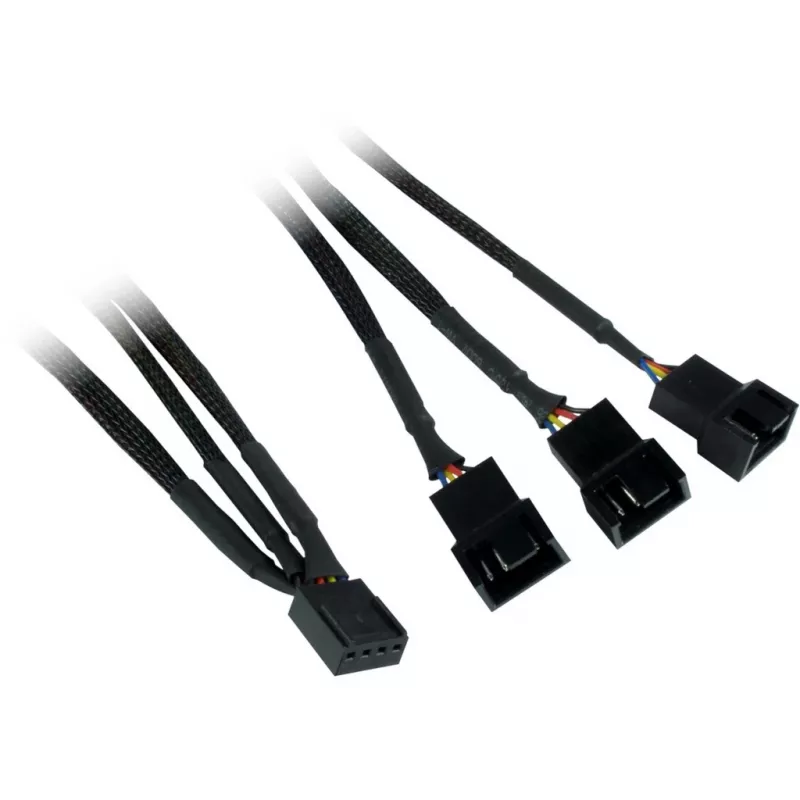 Inter-Tech Argus RS-06 juego de ventiladores RGB, 3x 120 mm (120x120x25), RF, negro/blanco