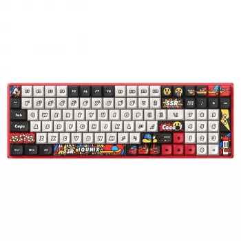 Teclado Ducky IQUNIX F97 Graffiti Blaze teclado gaming inalámbrico, RGB, interruptores Moonstone-Turbo