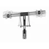 Soporte de pared ajustable Gembird para 2 pantallas 17