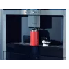 Vaso térmico Leifheit 03245 acero inoxidable 350 ml, doble pared, a prueba de fugas, tapa abatible, negro/rojo