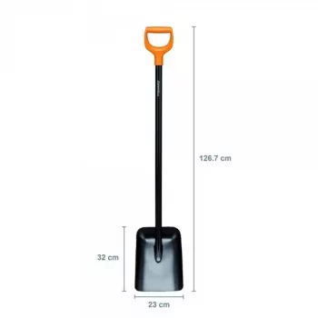 Pala Fiskars Solid Metal con mango en D