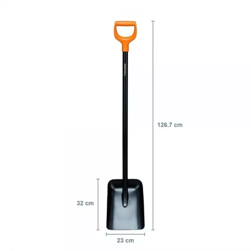 Pala Fiskars Solid Metal con mango en D