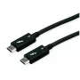 Cable USB ROLINE 11.02.9043 0,5 m USB 3.2 Gen 1 USB-C negro