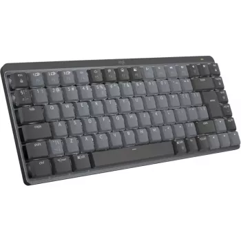 Teclado inalámbrico minimalista iluminado LOGITECH MX Mechanical Mini - GRAPHITE - (US) INTL - 2.4GHZ/BT - N/A - EMEA - CLICKY