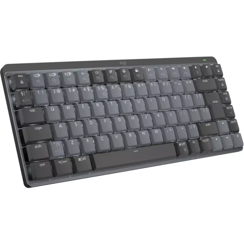 Logitech MX Mechanical Mini 920-010782 teclado inalámbrico retroiluminado, interruptores con clic, RF inalámbrico + Bluetooth LE, QWERTY US International, grafito