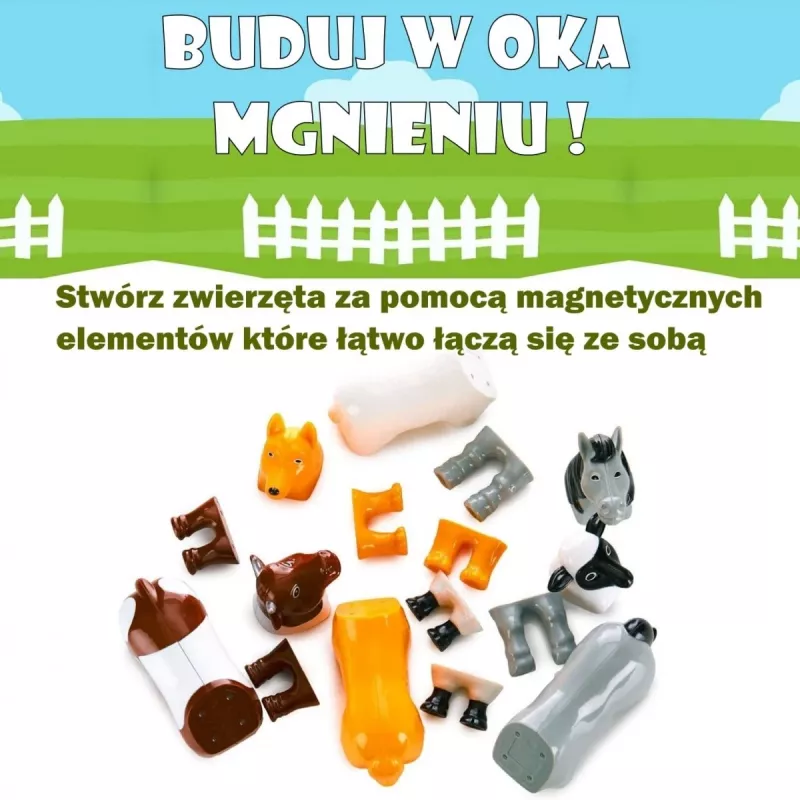 Set magnético de animales de granja Malblo