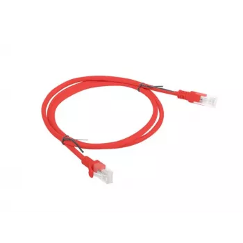 Lanberg PCU5-20CC-0100-R Cable de conexión Cat.5e UTP, 1 m, Rojo, paquete de 10