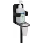 Soporte desinfectante EUROLITE 80703005 negro — soporte de pie para dispensador de desinfectante de manos, negro