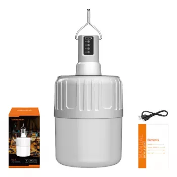 Lámpara de camping Superfire T26-S — 500 lm, carga solar, 18 W