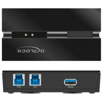 Conmutador de datos para ordenador DeLOCK 11495 5 Gbit/s negro plástico