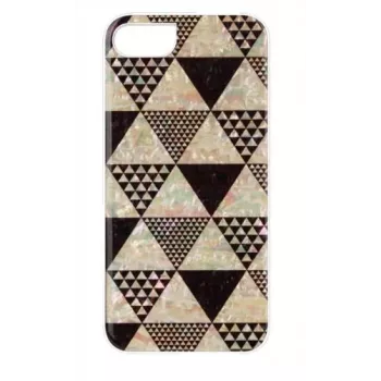 Funda protectora iKins para Apple iPhone 8/7 — diseño piramidal blanco