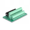 Delock 66912 D-Sub 25 pines hembra a bloque de terminales para carril DIN