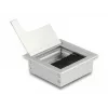Pasacables DeLOCK para montaje en mesa con cepillo 80x80x28 mm plata