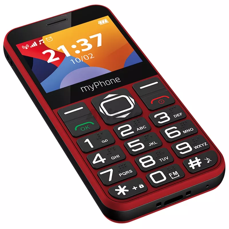 myPhone Halo 3 teléfono móvil, 2,31 pulgadas IPS, Single SIM, 1000 mAh, rojo