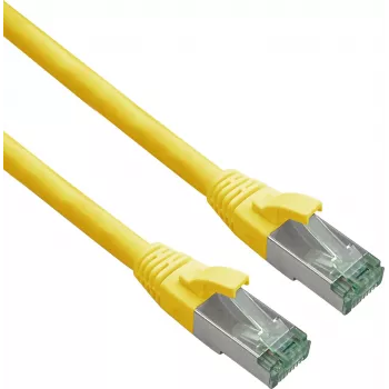 Cable de red Helos latiguillo 363703 RJ-45 (M) a RJ-45 (M) Cat6 0,25m amarillo