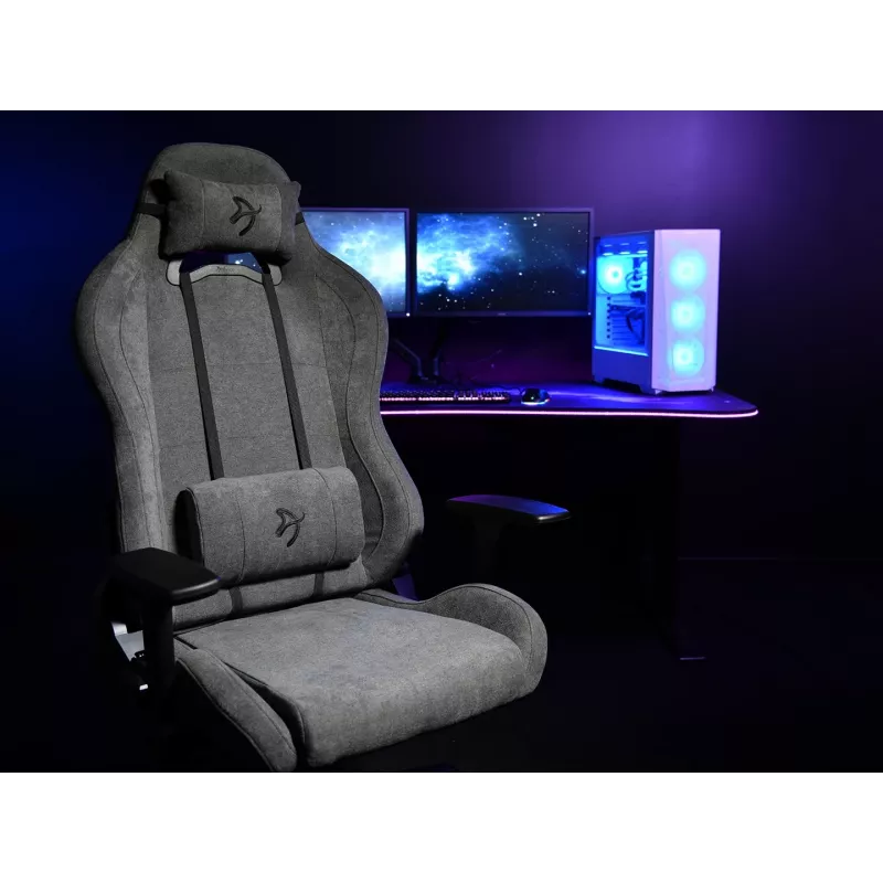 Silla gaming Arozzi Torretta SoftFabric ASH Diseño ergonómico ajustable