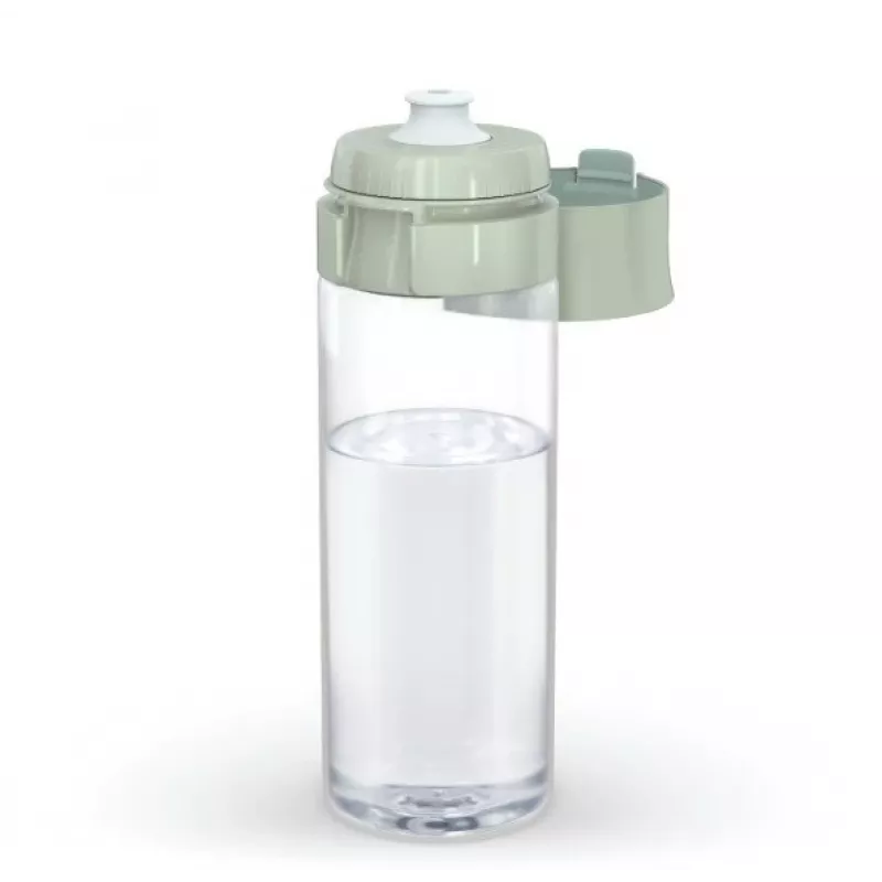 Botella filtrante BRITA Vital verde pastel 600 ml con 5 discos filtrantes MicroDisc (BRITA 1059295)