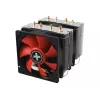 Ventilador de CPU Xilence XC044 9,2 cm Negro Rojo