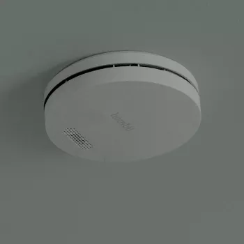 Detector de humo Hombli HBSA-0108 inalámbrico fotoeléctrico 3V litio
