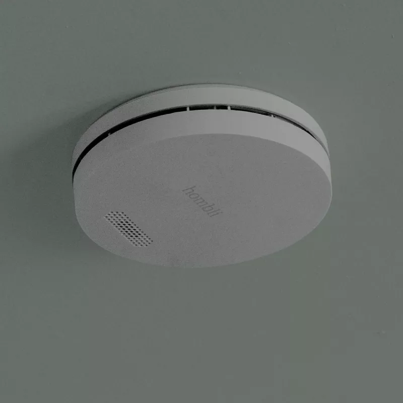 Detector de humo Hombli HBSA-0108 inalámbrico fotoeléctrico 3V litio