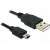 Cable USB DeLOCK USB 2.0-A / USB mini-B 5 pines 0,70 m