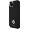 GUESS | GUHCP15M4DGPK | Funda trasera | Apple | iPhone 15 Plus/14 Plus | TPU, silicona, microfibra | Negro