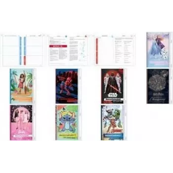 Cuaderno ROTH Barbie A5 rayado, 104 hojas – Cuaderno escolar/papelería