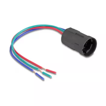Delock 90789 Conector hembra para pulsador o interruptor de 19 mm 3 pines