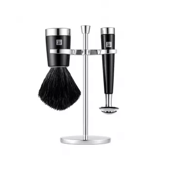 Set de afeitado ZWILLING CLASSIC de 3 piezas con maquinilla de afeitar, brocha y soporte